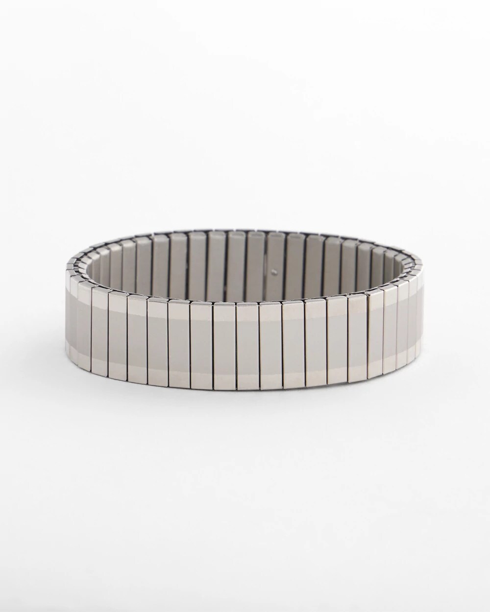 Silver Tone Stretch Watchband Bracelet | Chico's